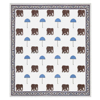 BLOCKS OF INDIA Hand Block Printed Cotton Super King Size Bedsheet(270 x 270) (Color 8)