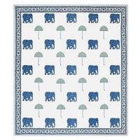 BLOCKS OF INDIA Hand Block Printed Cotton Super King Size Bedsheet(270 x 270) (Color 9)