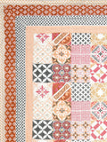 BLOCKS OF INDIA Hand Block Printed Cotton King Size Quilt (Orange Chokdi)