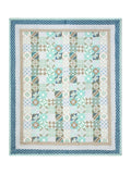 BLOCKS OF INDIA Hand Block Printed Cotton King Size Quilt (Blue Chokdi)