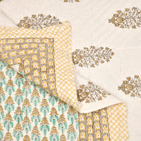 King Size Quilt/Rajai Cotton Hand Block Print  (90 inch X 108 inch) Rajai Razai
